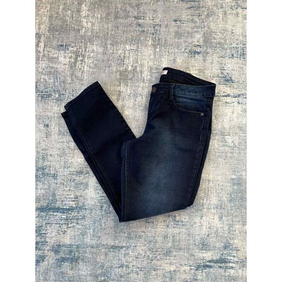 No Boundaries Dark Enzyme Wash Essential Skinny Jeans Junior's 15 - Picture 1 of 7